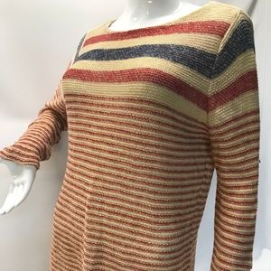 Ralph Lauren Striped Long Sleeve Boatneck Sweater